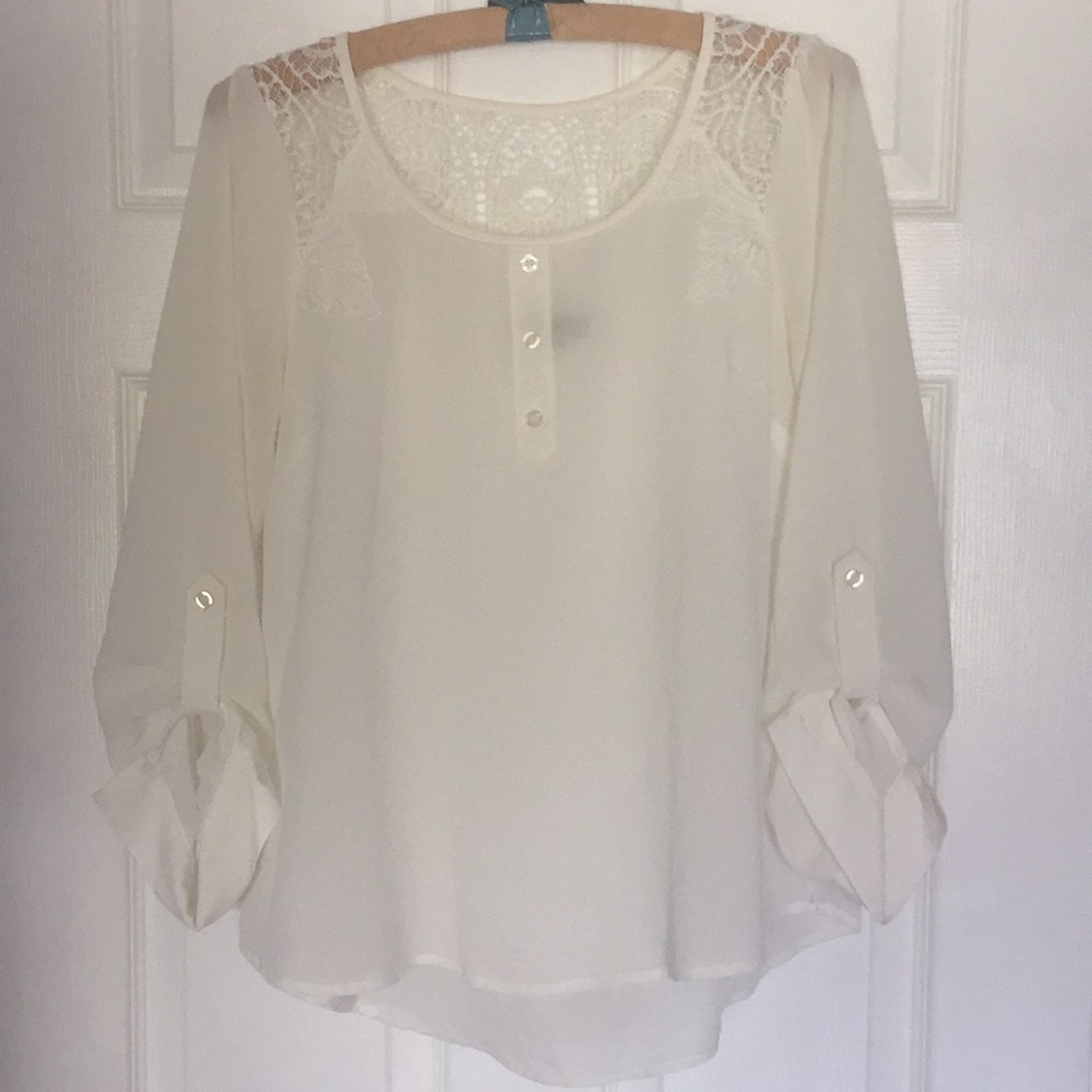 Mine Sheer White Blouse